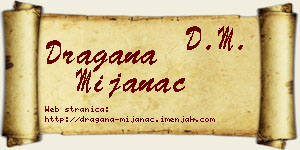 Dragana Mijanac vizit kartica